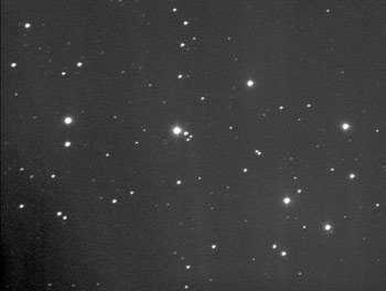 M45 en vert ©Rob in Space
