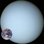 La Terre comparée à Uranus