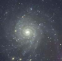 Une galaxie spirale de face