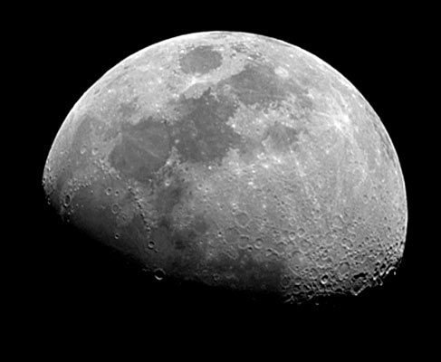 La Lune à la webcam