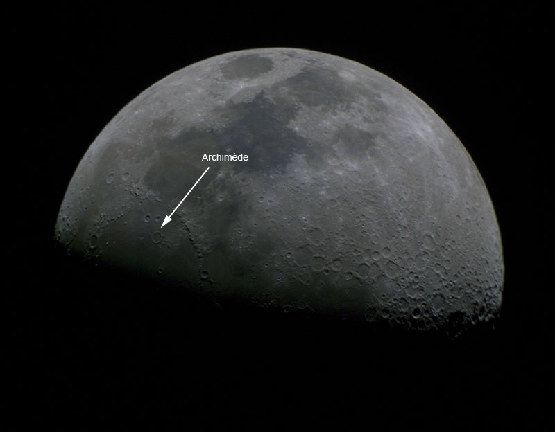 Lune prise en entier, le même jour ©Rob in Space